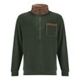 thumbnail image 4 of Men's Retro Quarter Zip Pullover Collared Neck Long Sleeve Pocketed Athletic Casual Comfort Fit Sweatshirt Sweat Shirts Athletic Top Lightweight Basic Pullover Shirts, 4 of 6