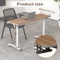 thumbnail image 2 of Conference Table, 8PC Folding Flip Top Conference Room Tables, Mobile Office Meeting Desk with Wheels, Modern Space-Saving Seminar Table for Classroom, Office,Training Room, 2 of 9