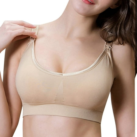 

Ladies Bras No Steel Ring Front Buckle Large Size Breastfeeding Adjustable Gathering Bra Underwear Bra Strap Less Bra Bras to Wear with A Backless Dress Workout Bra Sports Bra with Support Sports for