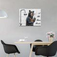 thumbnail image 4 of Black Bear Bathroom Wall Art Funny Bear In Shower Bathroom Pictures For Wall Bathroom Quotes Sign Canvas Print Painting Black And White Bathroom Decor Modern Framed Artwork for Restroom Toilet 16"x12", 4 of 6