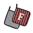 thumbnail image 2 of Carolines Treasures CJ1082-FPTHD Letter F Football Cardinal and White Pair of Pot Holders, 7.5HX7.5W, multicolor, 2 of 2