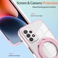 thumbnail image 6 of Compatible with Samsung Galaxy A23 5G Case with Magnetic Stand Clear,Phone Samsung A23 5G Case Silicone Transparent Support Wireless Charging Shockproof Luxury Protective Cover (Pink), 6 of 14