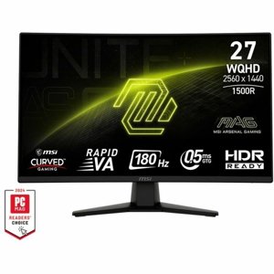 MSI MAG 274CQF 27" Curved Gaming Monitor, 2K QHD, 180Hz