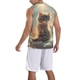 thumbnail image 2 of Sikiie Sunshine Cloud Kitten Basketball Jersey Reversible Men's Mesh Athletic Sports Shirts Training Practice S-4XLLarge, 2 of 6