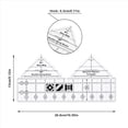 thumbnail image 4 of 2X Regla de EdredóN de Doble Tira de 90 Grados, Reglas Triangulares de AcríLico de 10 Pulgadas, Reglas y Plantillas de Acolchado Antideslizantes, 4 of 5