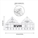 thumbnail image 4 of 2X Regla de EdredóN de Doble Tira de 90 Grados, Reglas Triangulares de AcríLico de 10 Pulgadas, Reglas y Plantillas de Acolchado Antideslizantes, 4 of 5