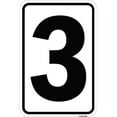 thumbnail image 1 of SignMission A-1218-22896 12 x 18 in. Aluminum Sign - Sign with Number 3, 1 of 1