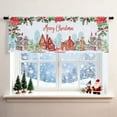 thumbnail image 4 of Stores de Noël Colorés Imprimés Rideaux Occultants pour Décoration de Fenêtre de Cuisine Chambre / Matériau Polyester / 132x45cm / Inclut 1 Rideau, 4 of 7
