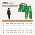 thumbnail image 4 of Honeii Pineapples1 print Women's Pajama Sets Long Sleeve Button Down Sleepwear Nightwear Soft Pjs Lounge Sets-Small, 4 of 7