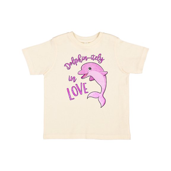 Inktastic Dolphin-itely in Love Cute Pink Dolphin Boys or Girls Toddler T-Shirt