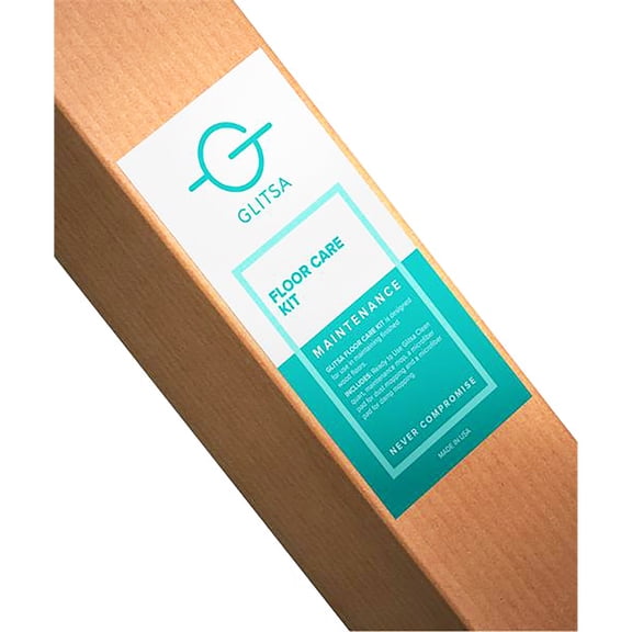 GLITSA FLOOR CARE KIT, HARDWOOD FLOOR MOP WITH WET & DRY PADS AND 32OZ READY-TO-USE CLEANER