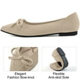 thumbnail image 3 of Ecetana Ballet Flats Shoes for Women Dressy Pointed Toe Knit Flats Slip On Shoes for Driving Dating Wedding, 3 of 6