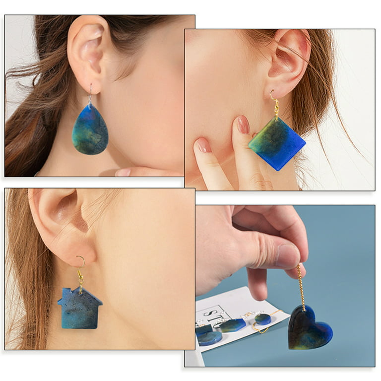 Resin Earring Stud Jewelry Pendant Mold for Epoxy Resin, Resin