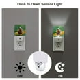 thumbnail image 3 of Cauagu Tree Frog Sitting On Sunflowes Print LED Nightlight,0.5W Night Lights Plug into Wall 1 Pack with Dusk-to-Dawn Light Sensor Soft Glow Lamp for Bathroom Adult Hallway-UK, 3 of 7