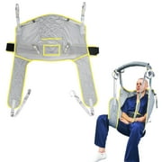 EZ Assistive Lightweight Mesh Fabric Patient Lift Sling for Toileting 500lbs Capacity Gray 1 Count L