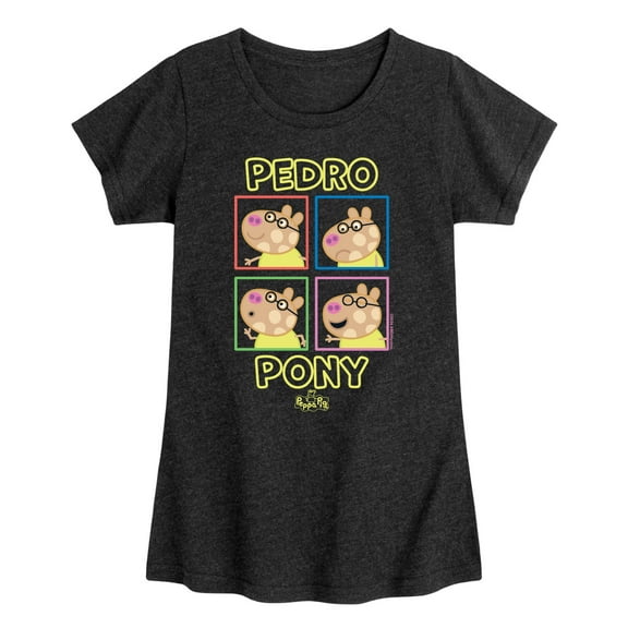 Peppa Pig - Pedro Pony - Girls Toddler And Youth Fitted Short Sleeve Tee