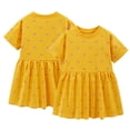 thumbnail image 1 of KYAIGUO Robe d'Été en Coton pour Filles Manches Courtes Robe Décontractée Bébé Ligne A Dessin Animé Princesse 2-8T, 1 of 9