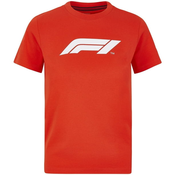 Formula 1 Tech Collection F1 Kids Logo T Shirt Black White Red Walmart Com Walmart Com