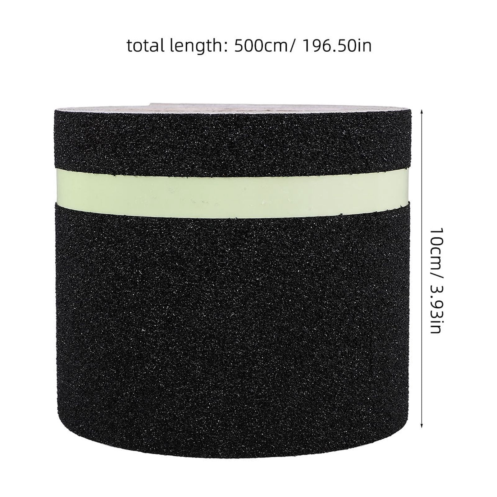 Homoyoyo Glowing Non Slip Tape Black Pte for Home Stairs Safety Durable Grip