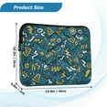 thumbnail image 3 of Iauyy（M)13.4 inch Laptop Sleeve,Shockproof Durable Computer Carrying laptop Bag，Slim Cover for 13.4-14 inch HP Dell Lenovo Asus Notebook,Light Green Dark Blue, 3 of 7