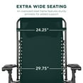 thumbnail image 4 of Best Choice Products Oversized Zero Gravity Chair, Folding Outdoor Patio Recliner w/ Cup Holder - Forest Green, 4 of 8