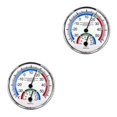 thumbnail image 1 of Billuyoard 2-in-1 Hygrometer Temperature Humidity Gauge Dial Living Equipment Plastic Room Indoor Operated Analog Battery 2piezas, 1 of 6