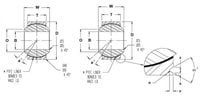 Fk Rod Ends 3/4 Spherical Bearing 7/8 Wide w/Teflon Liner