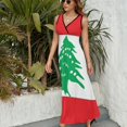 thumbnail image 6 of Lebanese Flag of Lebanon Sleeveless Dress Summer Women Clothes Dress for Pregnant Women Dresses, 6 of 9