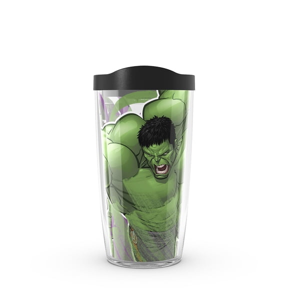 Tervis Marvel - Hulk Iconic Made in USA Double Walled  Insulated Tumbler Travel Cup Keeps Drinks Cold & Hot, 16oz, Classic