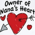 thumbnail image 2 of CafePress - OWNER OF NANA's HEART Infant Bodysuit - Baby Light Bodysuit, Size Newborn - 24 Months, 2 of 4