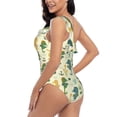 thumbnail image 4 of Sikiie Seahorse Print Women One Piece Swimsuits Tummy Control One Shoulder Bathing Suits Ruffle Swimwear, From S to XXL-Medium, 4 of 6