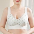 thumbnail image 2 of Bras! Ashirexll Wireless Bras for Women, Solid Color Lace Traceless Comfortable No Steel Ring Breathable Gathering Support Bra White XXL, 2 of 7
