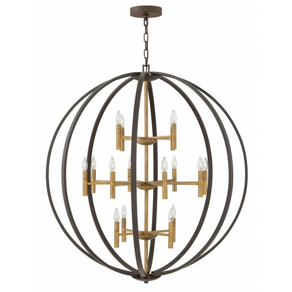 Hinkley Lighting - Euclid - 16 Light Extra Large 3-Tier Orb Chandelier in