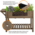 thumbnail image 6 of Renwick Solid Wood Elevated Planter Box with Removable Grow Grids, Dark Brown, 6 of 10
