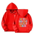 thumbnail image 1 of Double Digits Birthday Hooded Sports Jacket Athletic Pullover Sweatshirt With Pocket For Girls, 1 of 7
