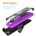 thumbnail image 4 of LG Aristo Case, LG LV3 Case, LG Phoenix 3 Case, LG K8 2017 Case, Dual Layers [Combo Holster] Case And Built-In Kickstand And Circlemalls Stylus Pen (Purple), 4 of 6