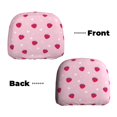 thumbnail image 6 of Kdxio Strawberry And Heart Pattern Print 2 Piece Car Head Rest Covers Set Auto Front/Rear Seats Headrest Cover Universal Fit Most Cars,Sedan, SUV, 6 of 9