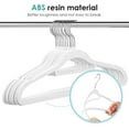thumbnail image 3 of Velvet Hangers Non Slip Felt Hangers, 30 Pack White Velvet Clothes Hangers Space Saving Slim with 360 Degree Swivel Hook for Suits Coats, Jackets, Pants, and Dress Clothes, 3 of 4