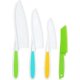thumbnail image 1 of Juego de cuchillos Montessori de 4 piezas para niños pequeños, juego de cuchillos para cocinar de verdad, cuchillos seguros para niños para cortar, cuchillos de plástico, juego de cocina par, 1 of 5
