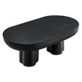 thumbnail image 3 of Caspian Oval Concrete Coffee Table in Black, 3 of 10