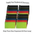 thumbnail image 3 of Trailmaker Large Zippered Pencil Cases with 3 Ring Binder, Assorted Colors, 24 Count, "Pack"24, 3 of 8