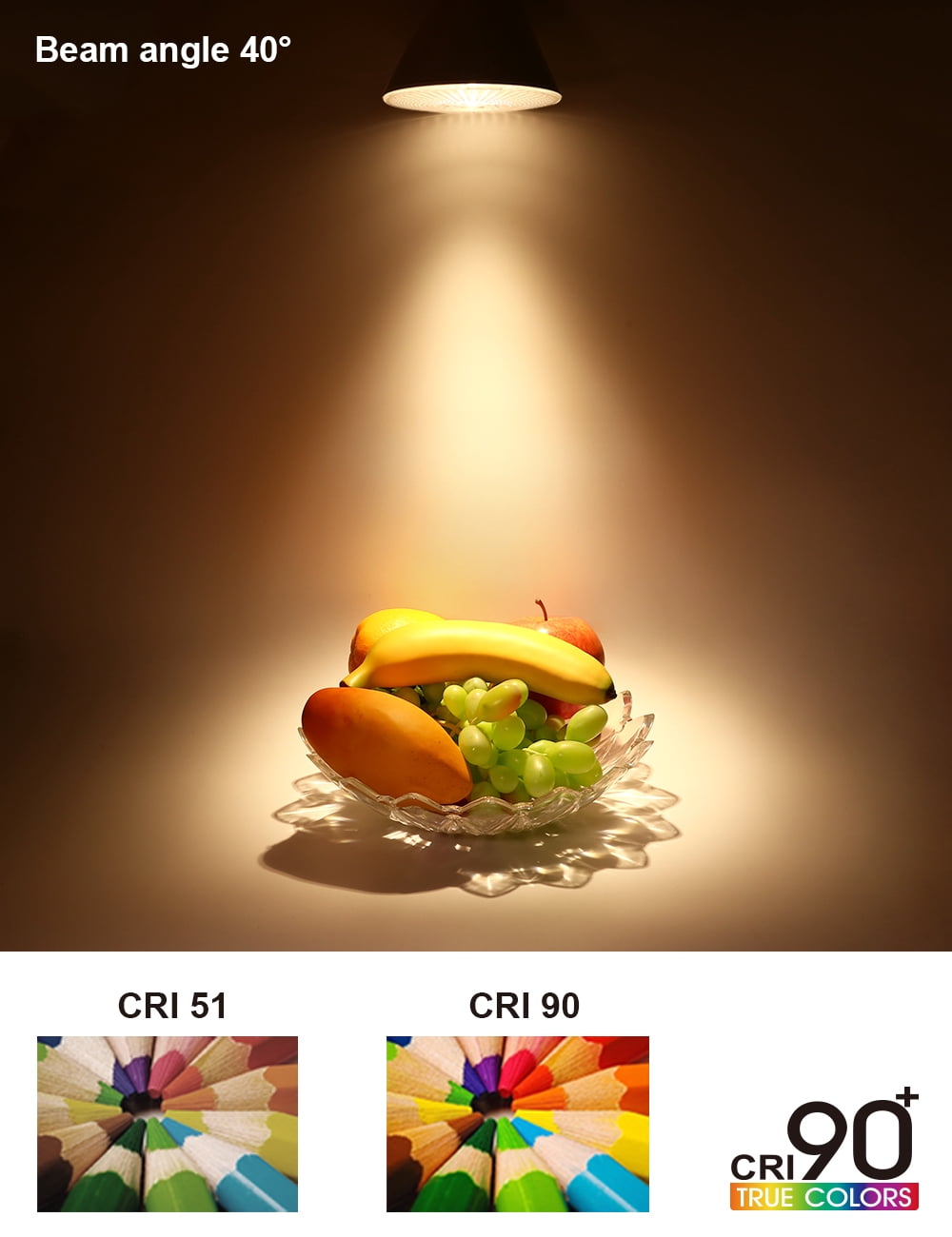 TORCHSTAR PAR38 LED Light Bulbs, Dimmable 18 Watts(100W Equivalent), E26 Base, UL-Listed, 3000K Warm White, Pack of 4