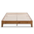 thumbnail image 3 of Crown Comfort Full Size 12 Inch Grand Solid Wood Platform Bed Frame, Natural -, 3 of 5