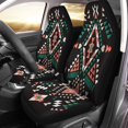 thumbnail image 2 of ABPHQTO Juego de 2 fundas para asientos de coche con estampado retro, protector universal para asientos delanteros de coche, apto para coche, SUV, sedán, camión, 2 of 4