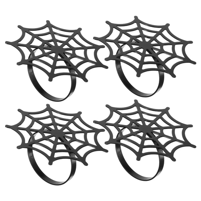 BESTYASH 4Ud Para Servilletas De Metal Con De Telaraña Para Banquetes