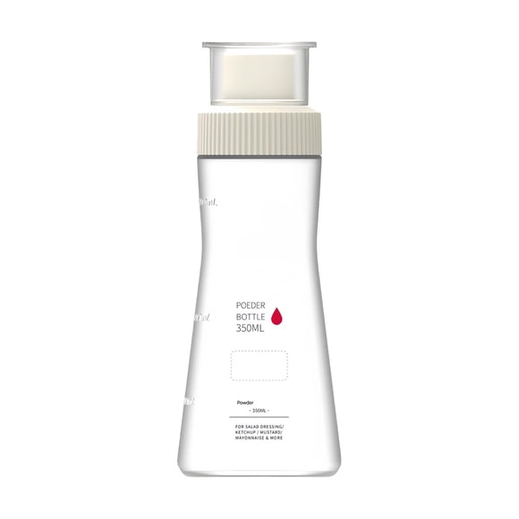 Distributeur de Sirop pour Gâteau 350 ml avec Bouchon Résistant à la Poussière et Trou d'Évacuation Uniforme