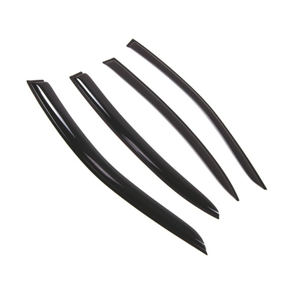 TuningPros Outside Mount Window Visor Deflector Smoke Tinted 4 Pcs Set For 2005-2008 Jaguar Jaguar S-Type