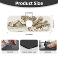 thumbnail image 2 of Xecao Plowed Field With Horses for Kitchen Sink Splash Guard Faucet Mat , Faucet Guard & Draining mat, (15" X 5.5" ), 2 of 7