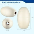 thumbnail image 6 of 6Pcs Rope Float Marine, 0.7” Hole Deep Water Float, 3.5” x 5.5” Oval Water Float, Water Ski Rope Floats, Anchor Lines, Fishing Marker Buoys for Boats Pools, 6 of 7