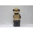 thumbnail image 4 of Garden Statue Standing Bear with Fish Welcome Sign Yard Decor, 4 of 5